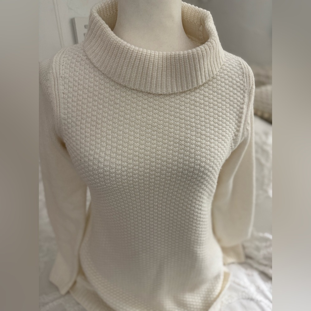 Talbots Ivory Knit Top